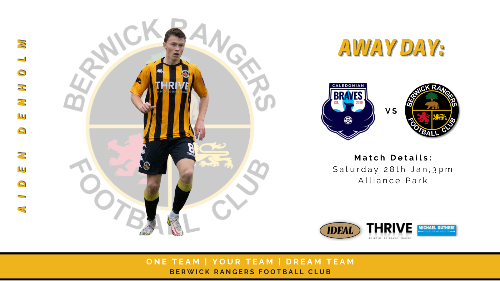 Match Day 25 Caledonian Braves vs BRFC Berwick Rangers Football Club
