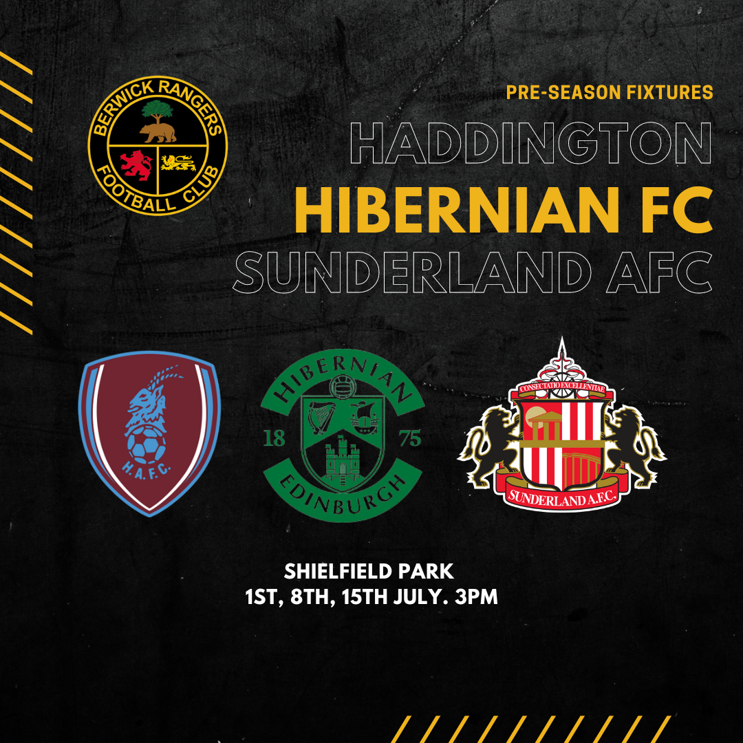 TICKETS ON SALE FOR PRE-SEASON FIXTURES